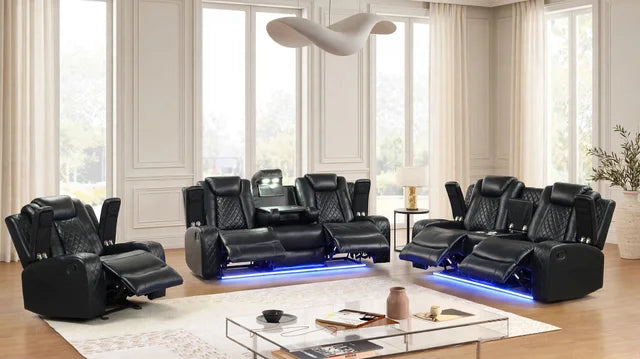 Luz Black - 3PC Reclining Set