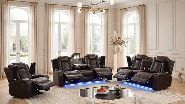 Luz Brown - 3PC Reclining Set