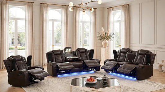 Luz Brown - 3PC Reclining Set