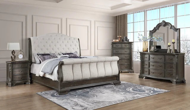 B1000 4pc or 5pc Bedroom Set - Queen , King - Queen 4pc