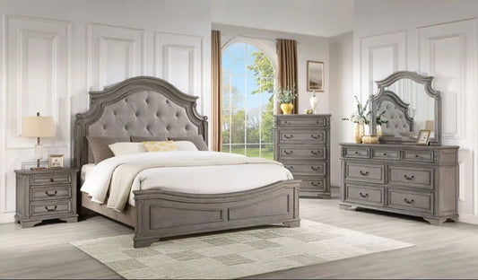B6010 - 4pc or 5pc Bedroom Set - Queen, King - Queen 4pc