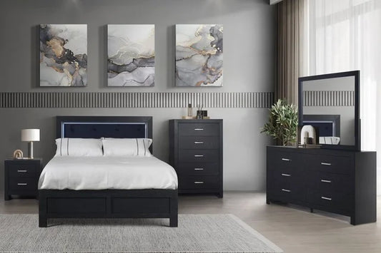 MOONLIGHT BLACK Bedroom Set