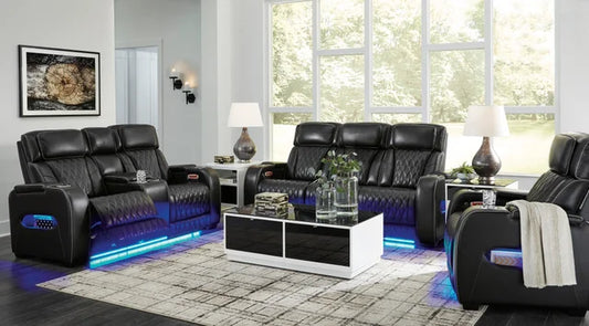 U271-06 Power 2PC or 3PC Reclining Set (Genuine Leather + Air Massage) - 2pc