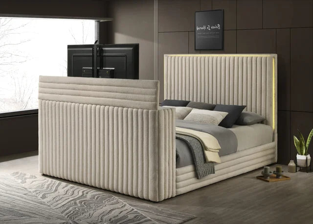 Villa White Platform Bed - Queen ONLY - Queen