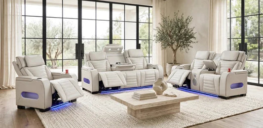 TOKYO 3PC Sand Power Reclining Set