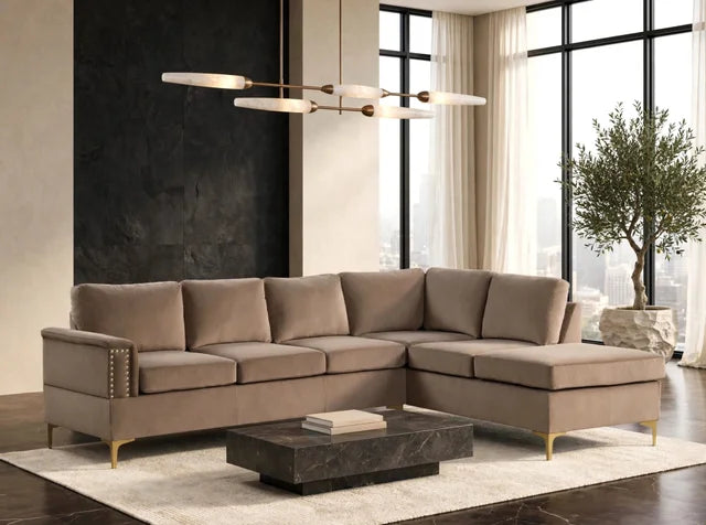 Vogue2 Latte Sectional