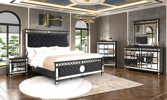 B5030 - 4pc or 5pc Bedroom Set - Queen, King - King 4pc