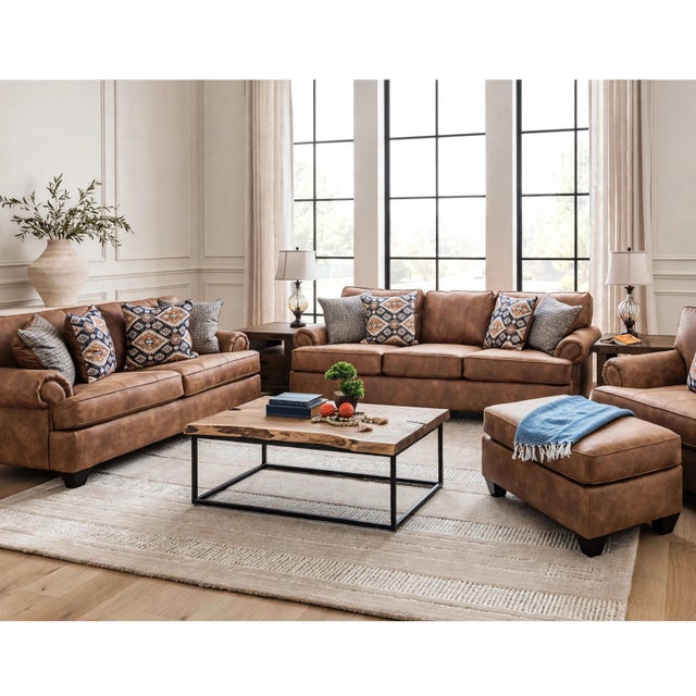 Behold 4215 Oversized Sofa & Loveseat Set 