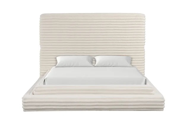 Mariah Beige Platform Bed