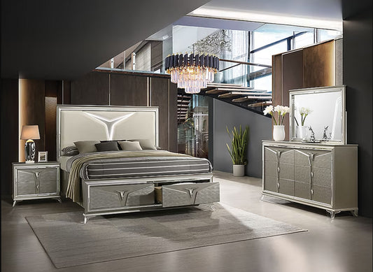 Master 4pc or 5pc Bedroom Set - Queen, King - Queen 4pc