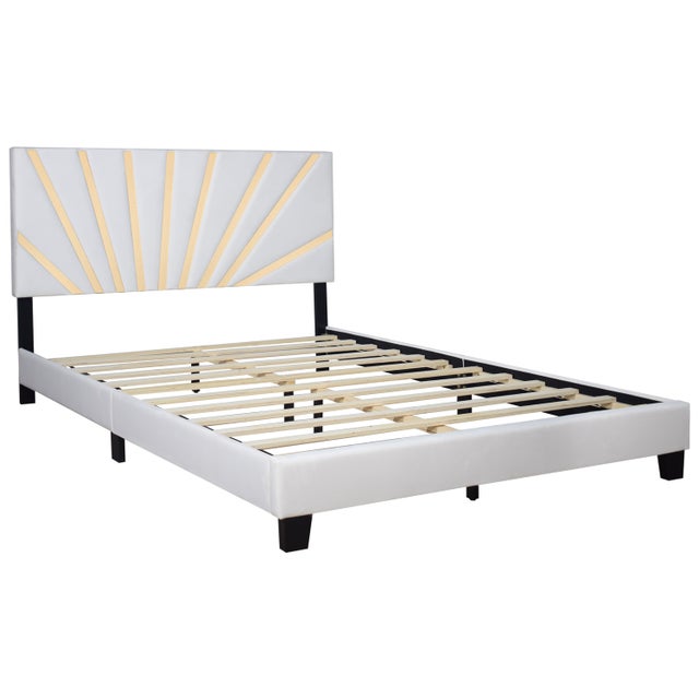 Nico White Platform - Bed