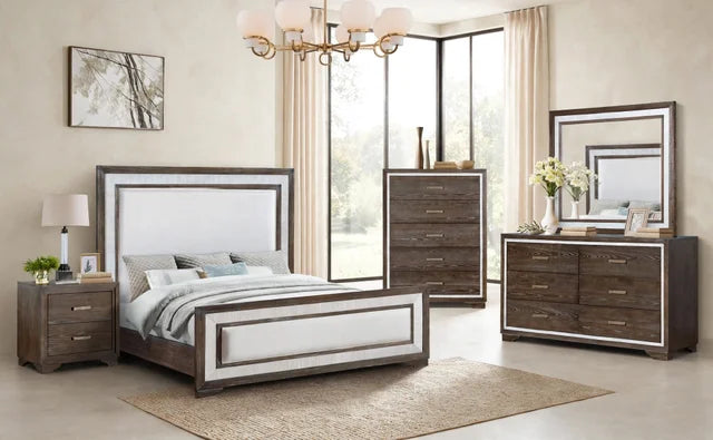 BOSON 4pc or 5pc Bedroom Set ONLY- Queen, King - Queen 4pc