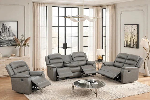 Hope Gray 3PC Reclining Set