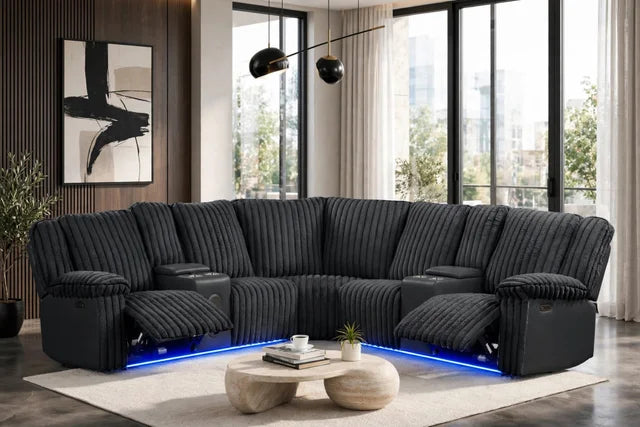 Flash Power Reclining Sectional