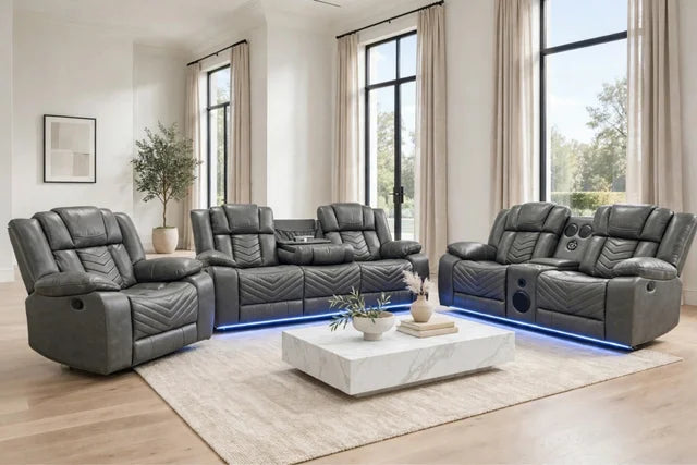 Ace Gray - 3PC Reclining Set (ETA 10/11)