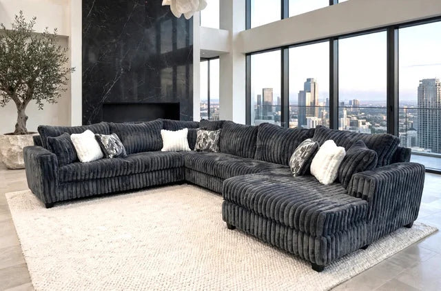 9900 Charcoal - Oversized Sectional