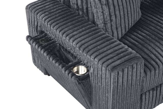 Bazooka Charcoal Sectional