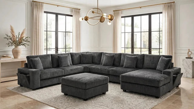 Bazooka Charcoal Sectional