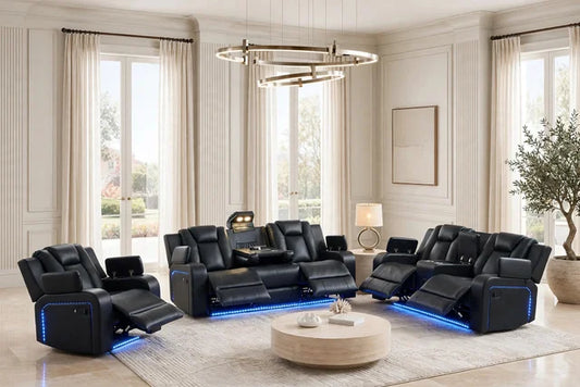 Hulk20 Black - 3PC Reclining Set