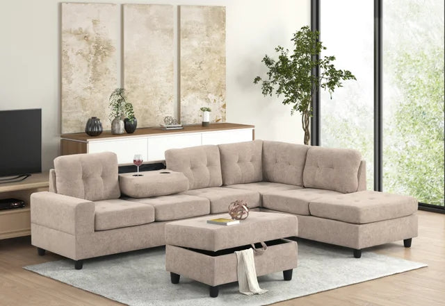 49Heights Reversible Sectional + Ottoman (ETA 10/12)