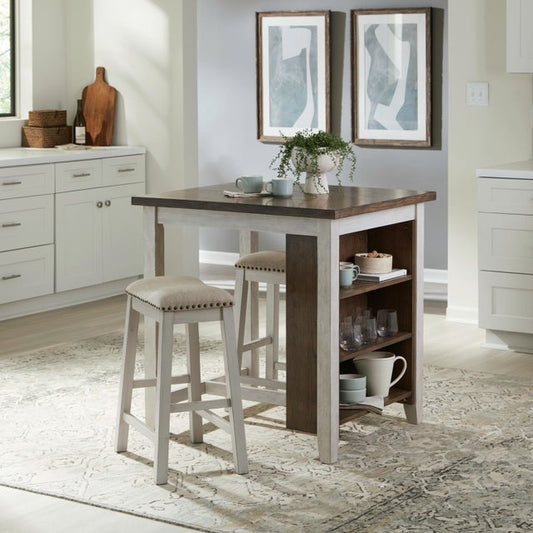 942 Two-Tone 3PC - Table + 2 Chairs