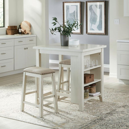 942 White 3PC - Table + 2 Chairs (1 LEFT)