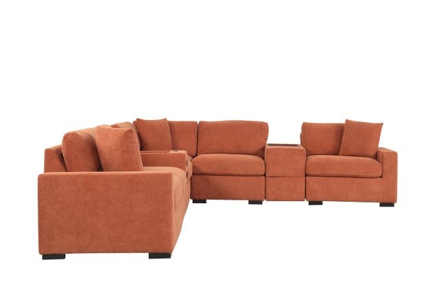 Barista Rust Modular Sectional Set (w/ Bluetooth Speaker)