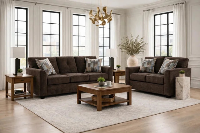 Washington 3000 Chocolate Sofa & Loveseat **NEW ARRIVAL**