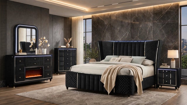 Cleopatra Black 4PC OR 5PC Set
