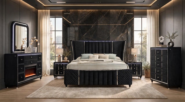 Cleopatra Black 4PC OR 5PC Set