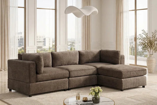Milan Chocolate Modular Sectional