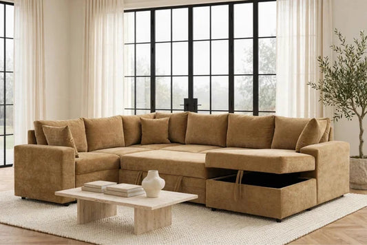 Forever2Latte Sectional With Pull-Out Bed **NEW ARRIVAL**