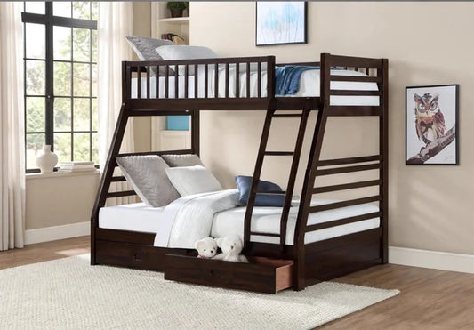 ISAAC - TWIN/FULL Bunk Bed w/ 2 Drawers **NEW ARRIVAL** (ETA: 9/28)