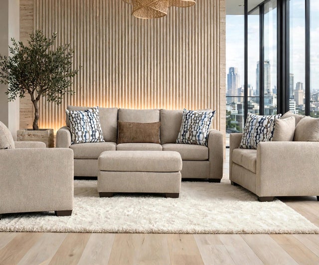 Behold 2275 Sofa & Loveseat Set Parchment