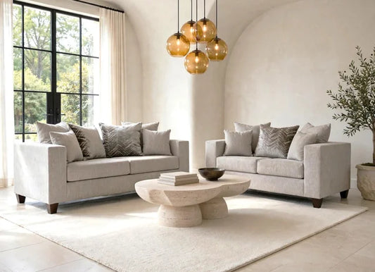 110 - Dove Sofa & Loveseat
