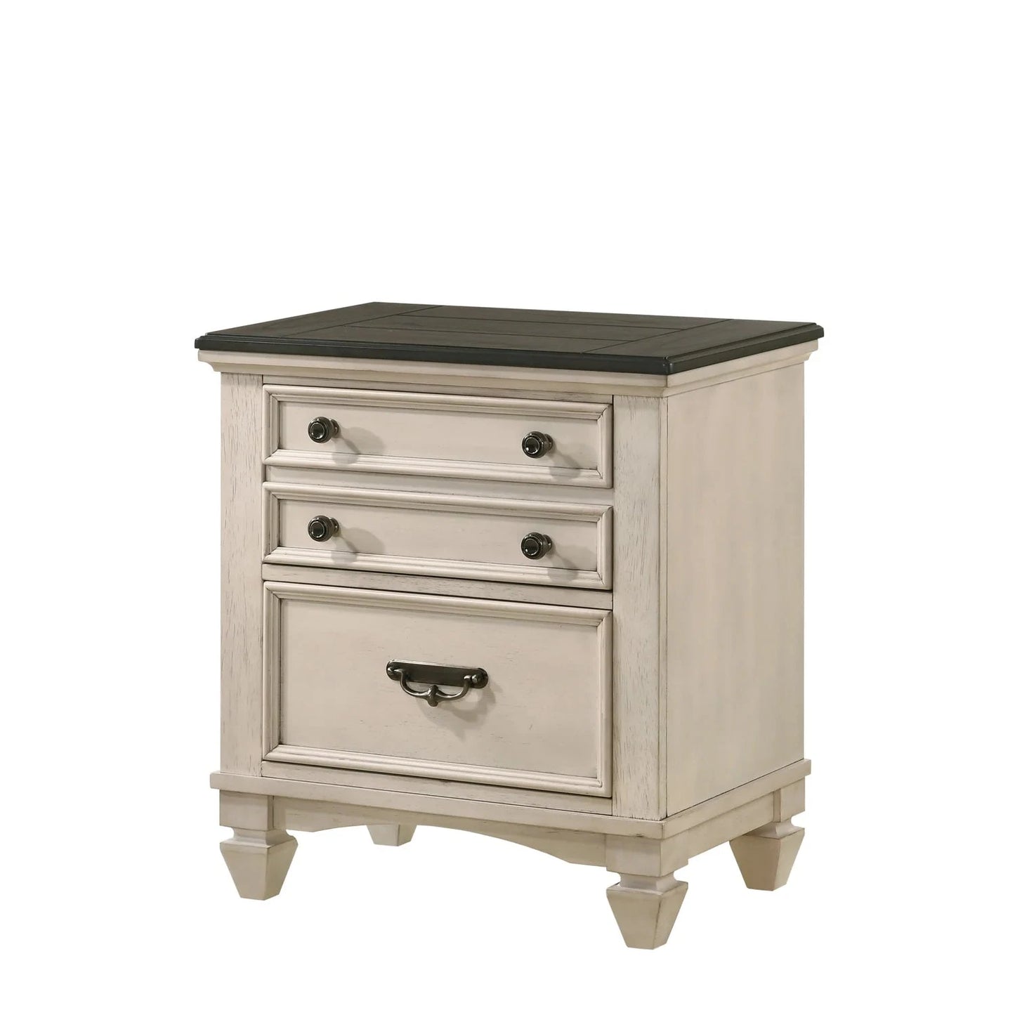 5pcs Sawyer Cream & Brown Bedroom Set