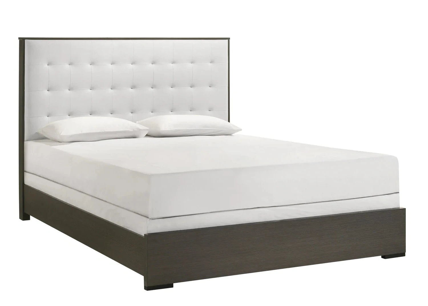 sharpe brown upholstered panel bedroom set