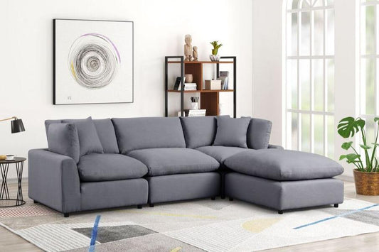 SKY Charcoal Linen Modular Sectional
