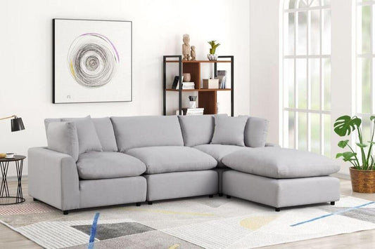SKY Gray Linen Modular Sectional