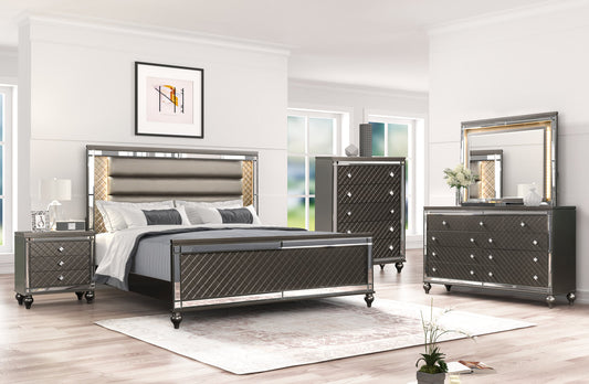 5pcs Star Charcoal Bedroom Set