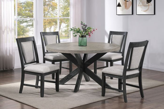 5pcs Stevens Charcoal Dining Set