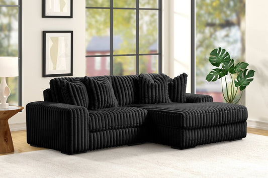 Sunday2 Black 2pcs Sectional