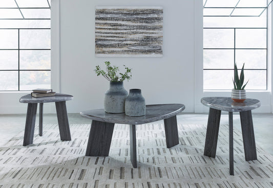 3pcs T390-13 Grey Occasional Table Set