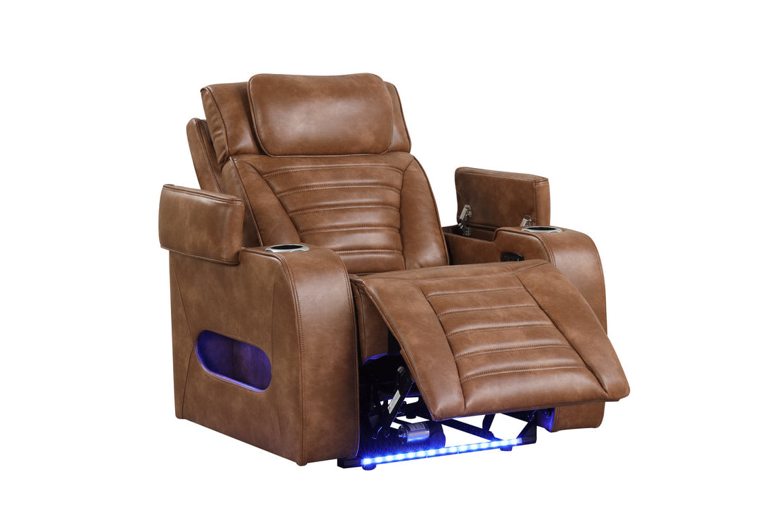 3pcs Tokyo Brown Power Reclining Sofa Set