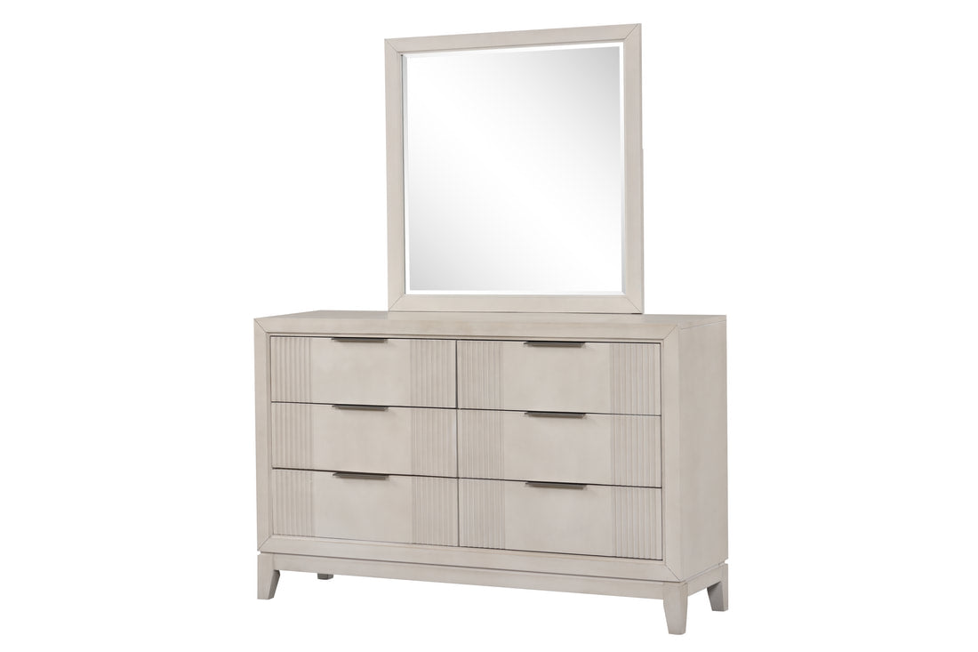 4pcs or 5pcs Uptown LED Natural Wood Finish Bedroom Set