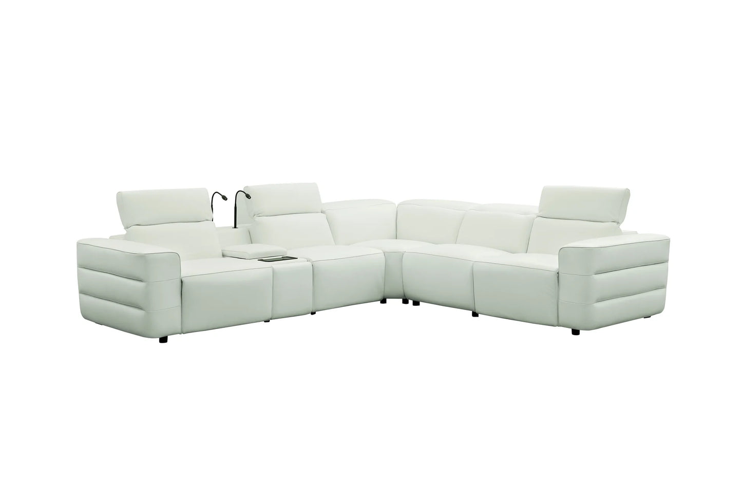 MI-2520 Holly (White) 6pcs Reclining Sectional