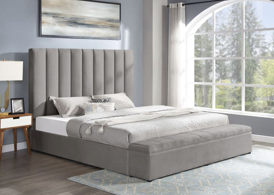 Valencia Grey Storage Bed Frame