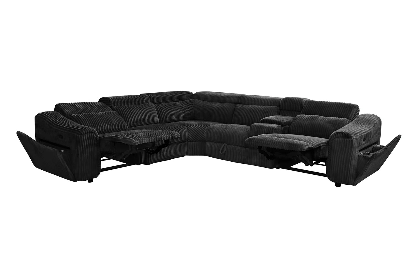 S7033 Yash (Black) Sectional