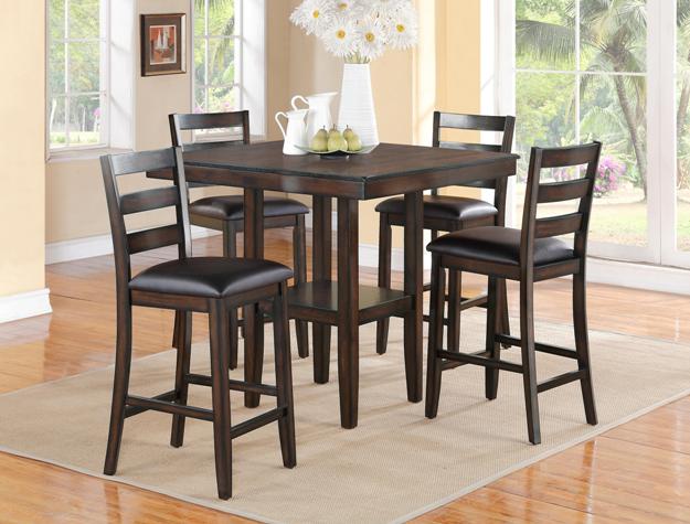 5pcs Wood Pub Dining Set (Mutiple Colors)