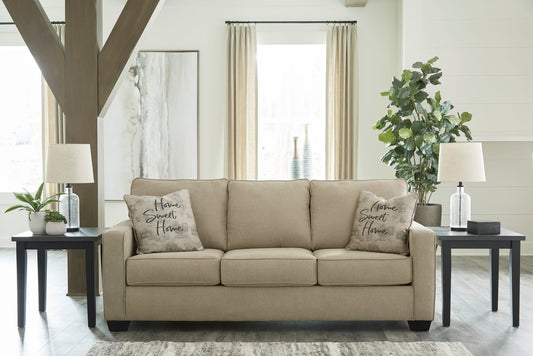 Beige Polyester Queen Size Sleeper Sofa